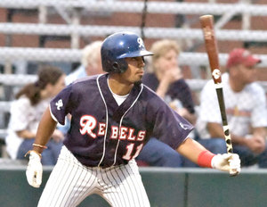 Richard Gonzalez at  bat